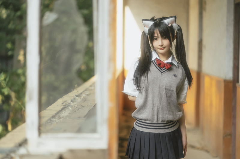 樱井宁宁废墟JK图片分享