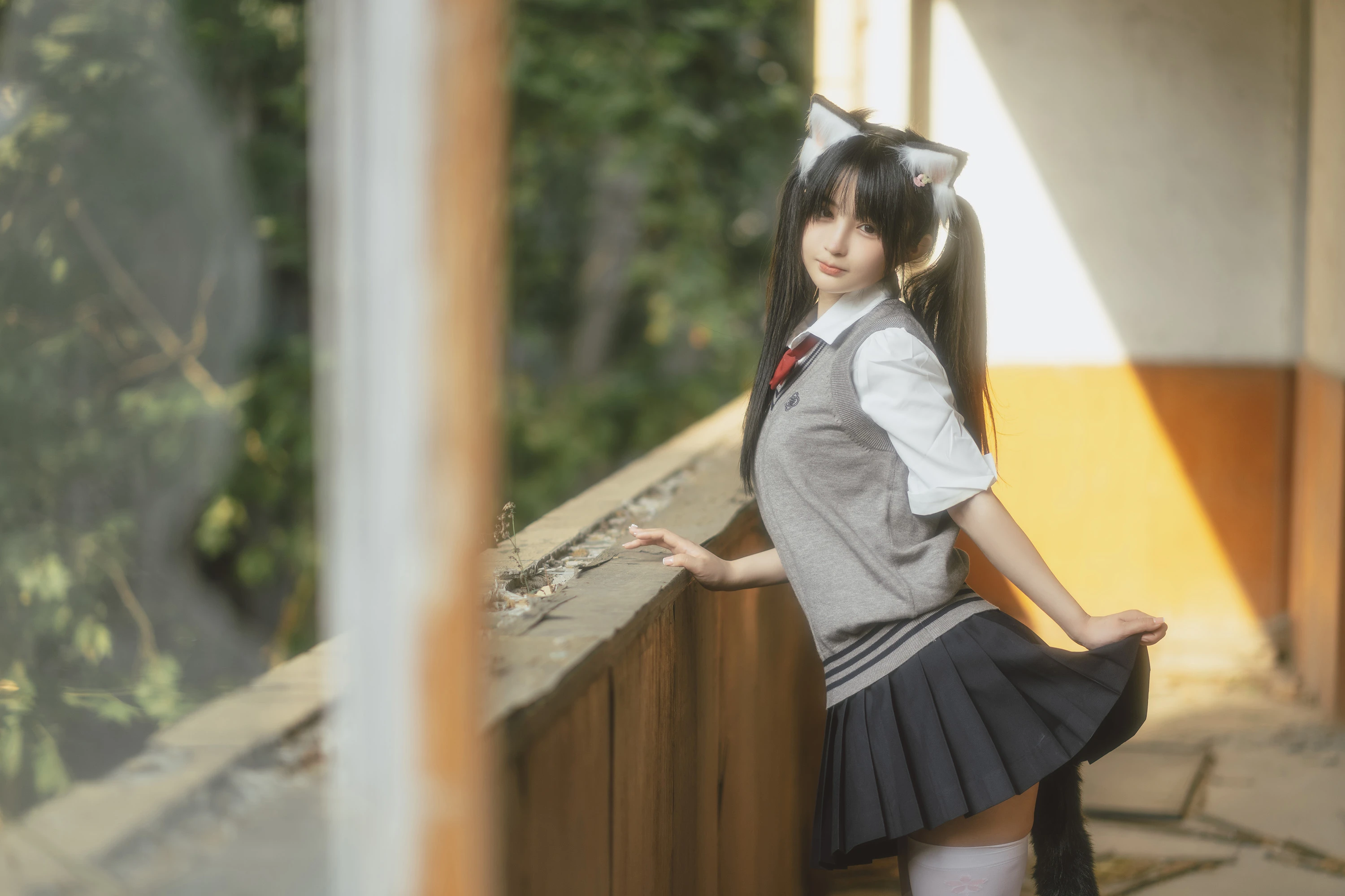 樱井宁宁废墟JK图片分享