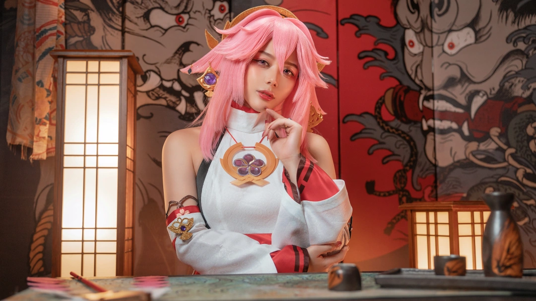 阿九从不咕咕九言/是什么鸽子八重神子cos图分享