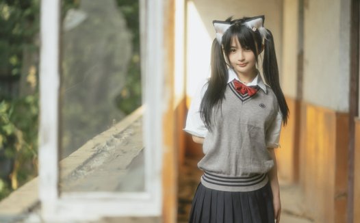 樱井宁宁废墟JK图片分享