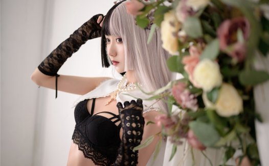 木绵绵owo黑白修女cos图片分享