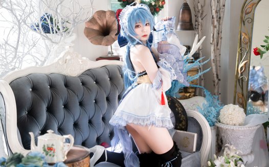 安食Ajiki原神甘雨cos图