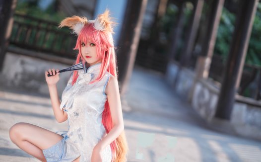 三度69旗袍玉藻前cos作品图