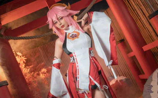 阿九从不咕咕九言/是什么鸽子八重神子cos图分享